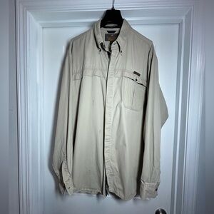 Harley-Davidson‎ Tan Button-Up Shirt